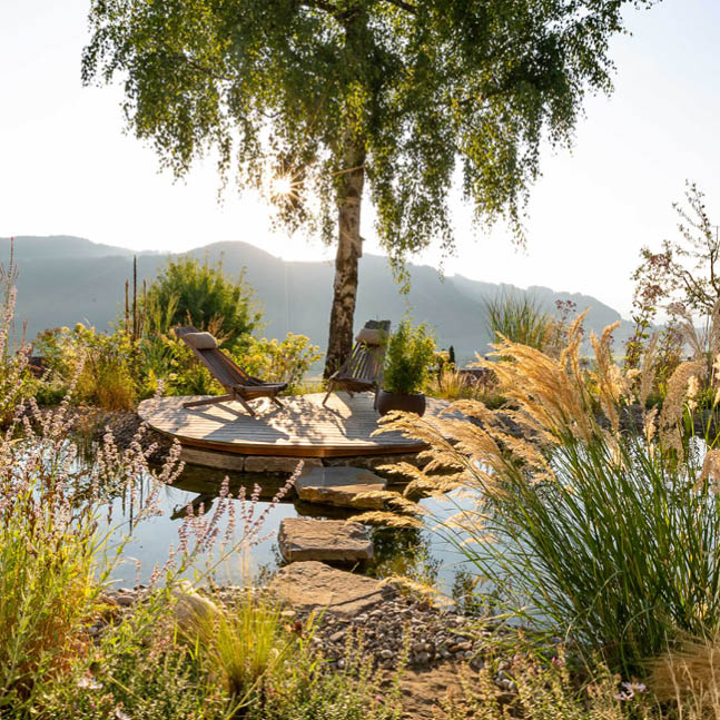 GARTEN-IDYLLE - Frischluft mit Wassergeplätscher